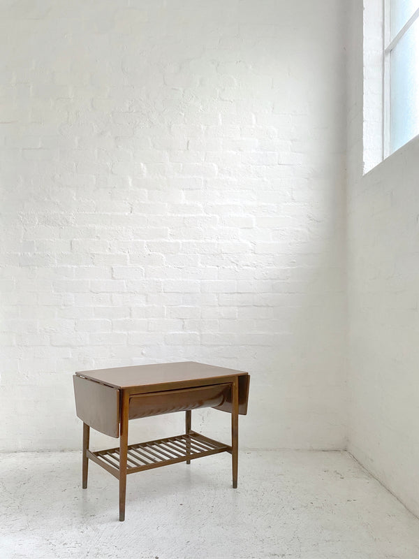 Danish Walnut Dropside Sewing Table