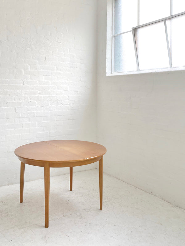 Danish Oak Circular Dining Table