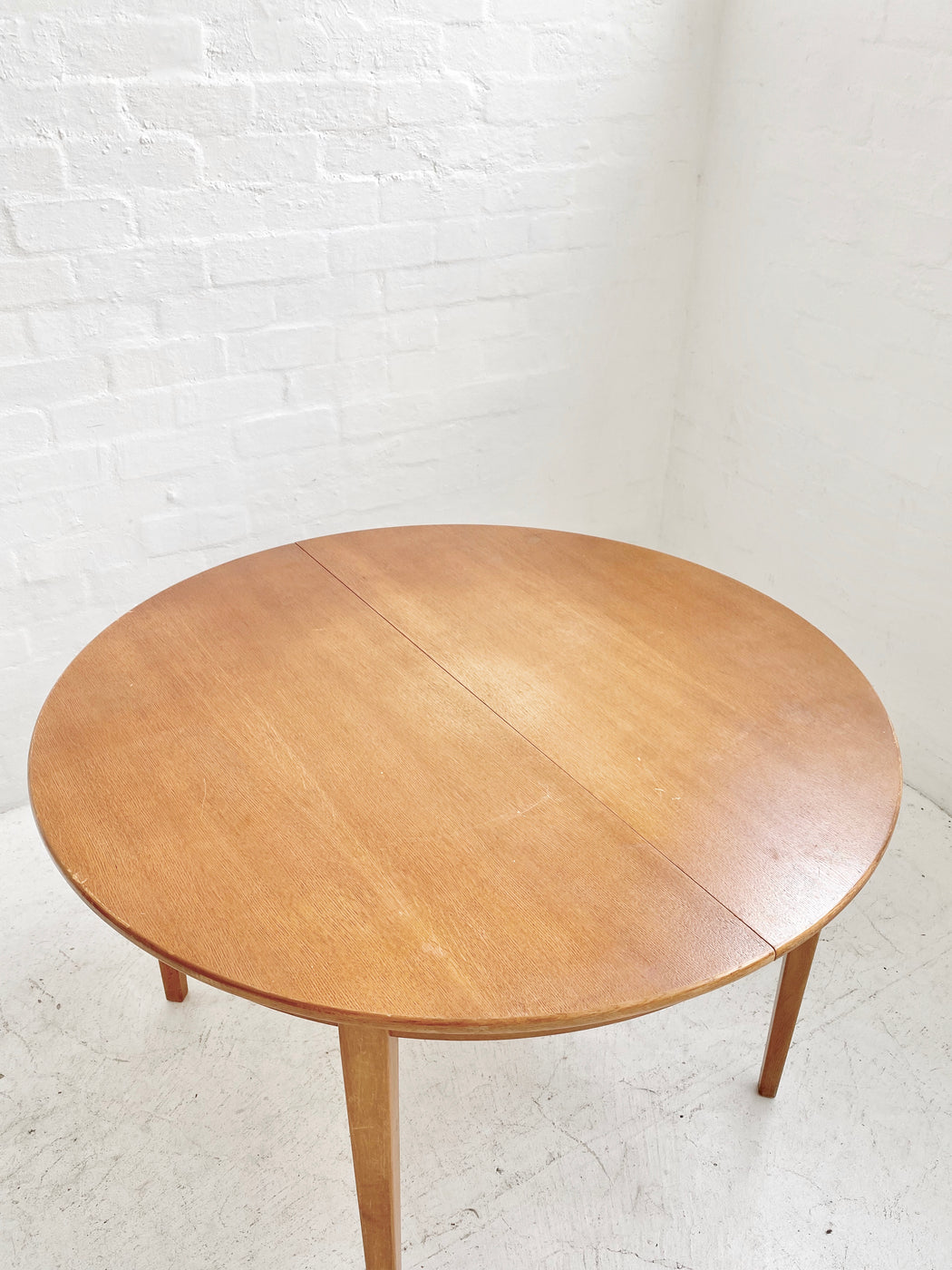 Danish Oak Circular Dining Table