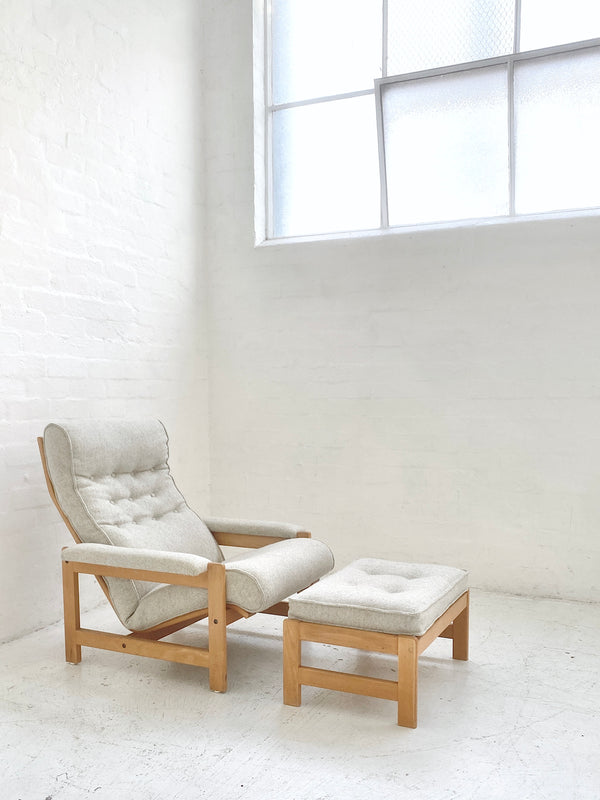 Danish Easy Chair & Footstool