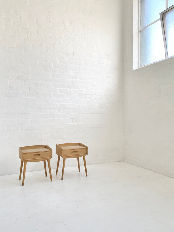 Danish Oak Bedside Tables