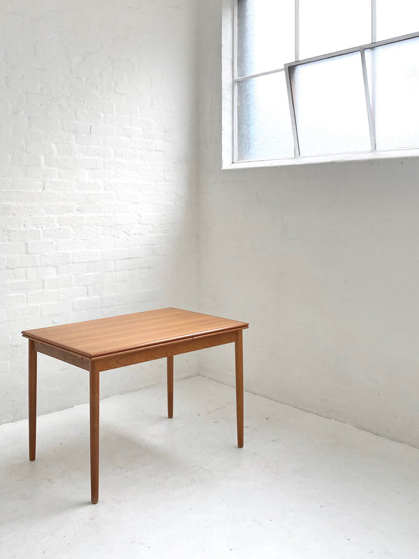Compact Danish Teak Extension Dining Table