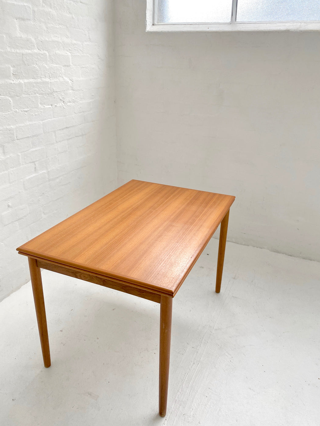 Compact Danish Teak Extension Dining Table