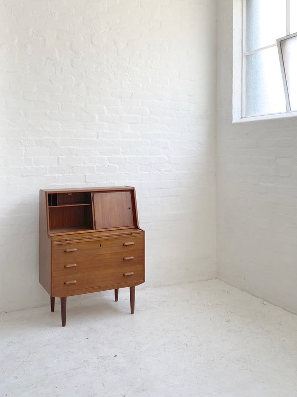 Danish Teak Bureau Dresser