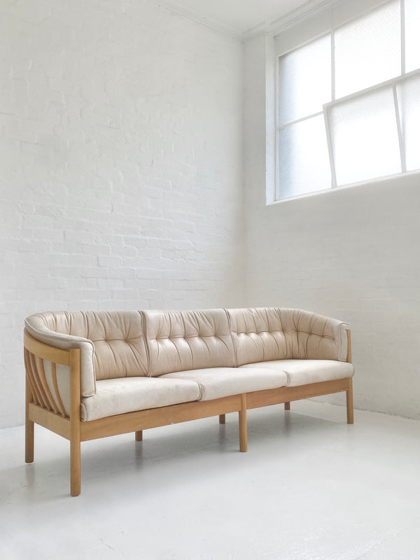 Nielaus Møbler Model 'N100' Leather Sofa