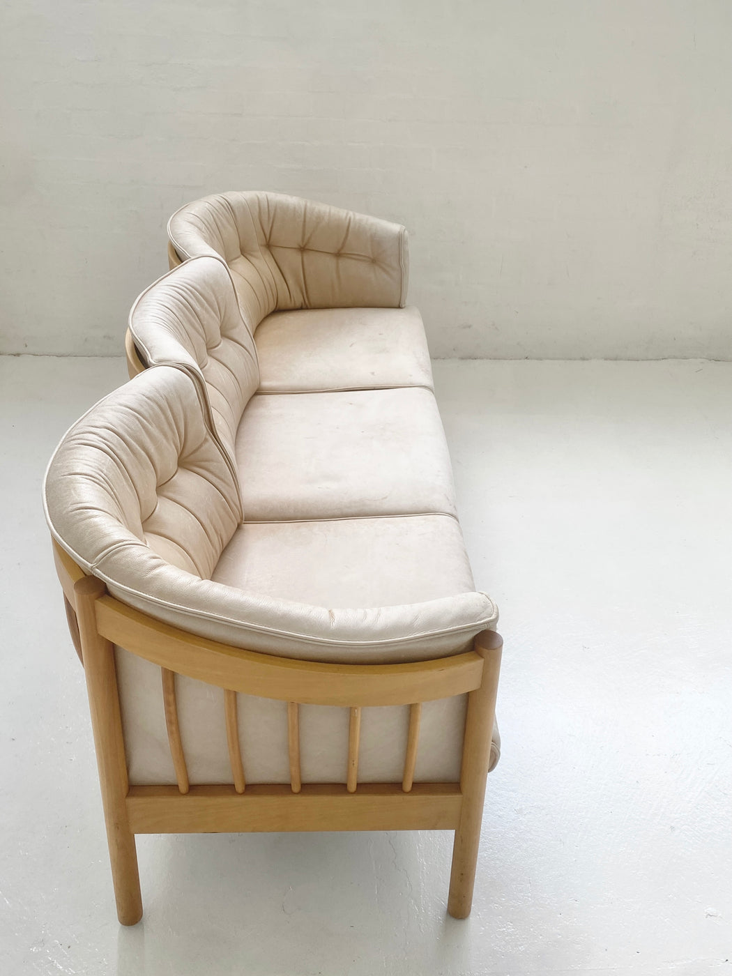 Nielaus Møbler Model 'N100' Leather Sofa