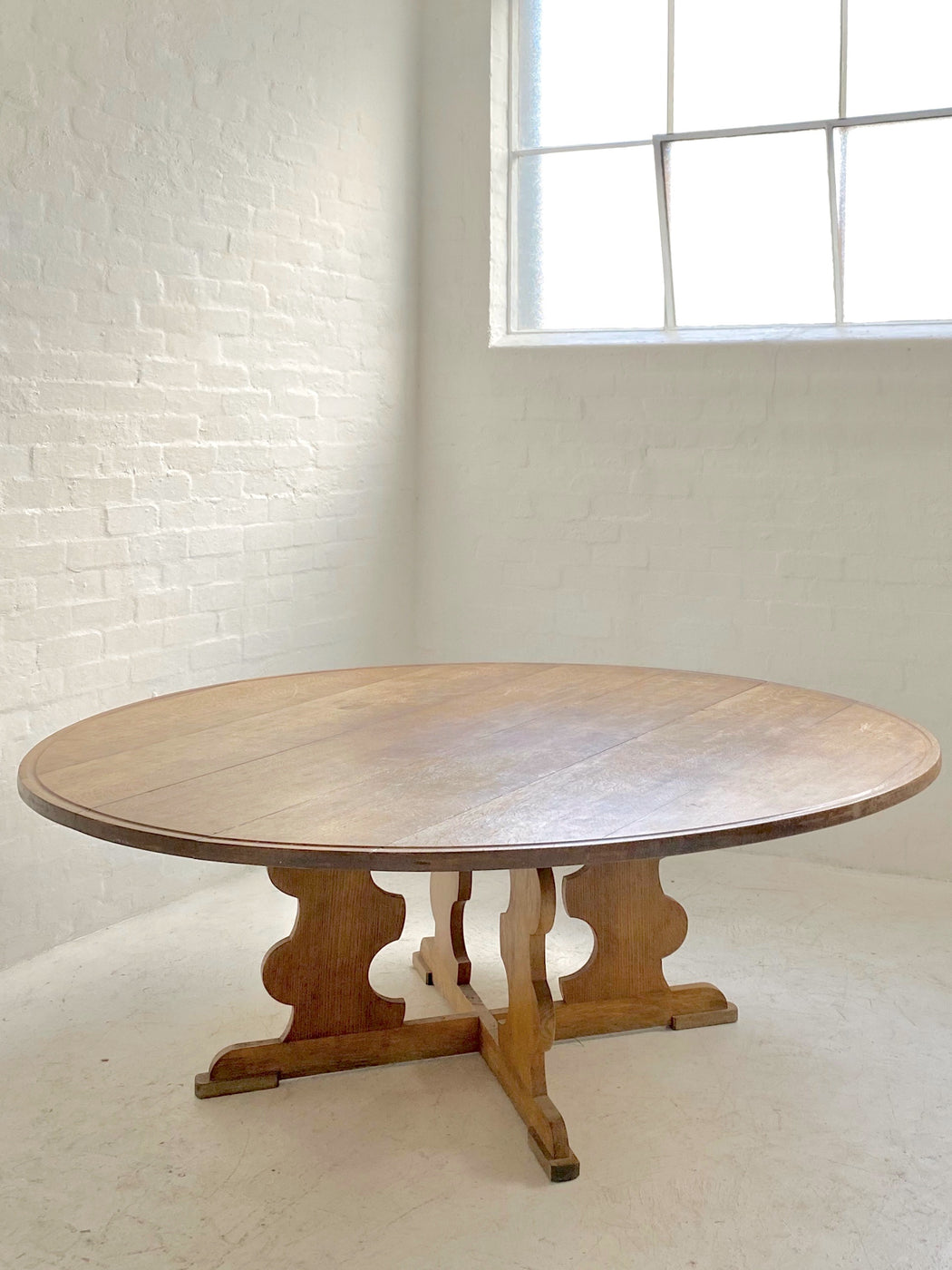 Rustic Danish Oak Dining Table