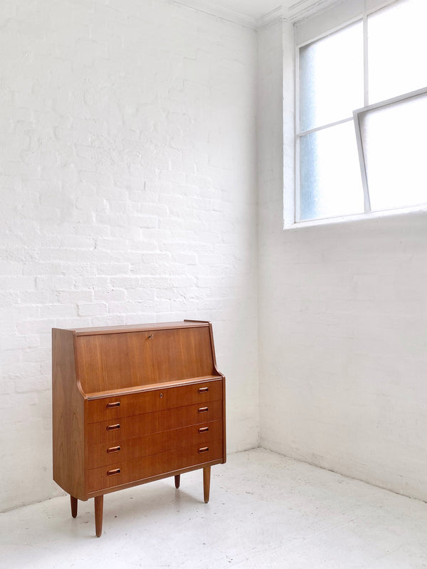 Danish Teak Bureau Dresser