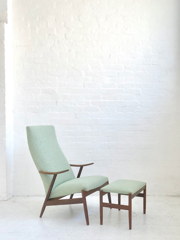 Hugo Frandsen Lounge Chair & Footstool