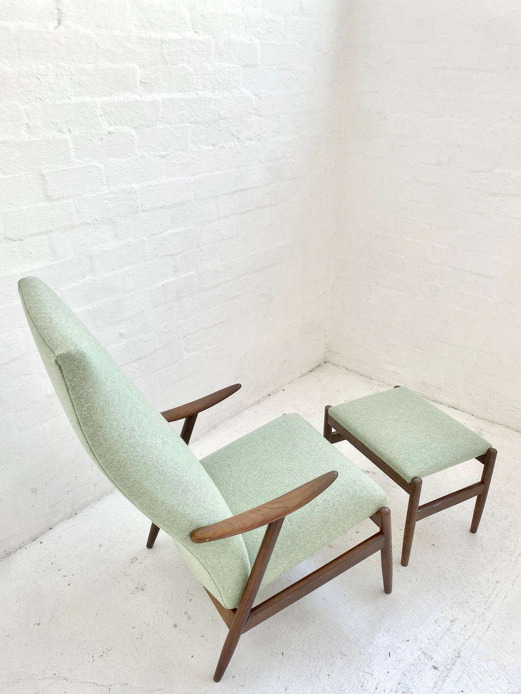 Hugo Frandsen Lounge Chair & Footstool