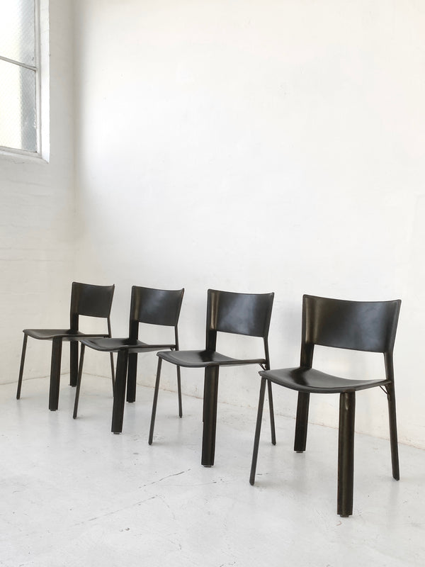 Set of 4 Giancarlo Vegni 'S91' Dining Chairs