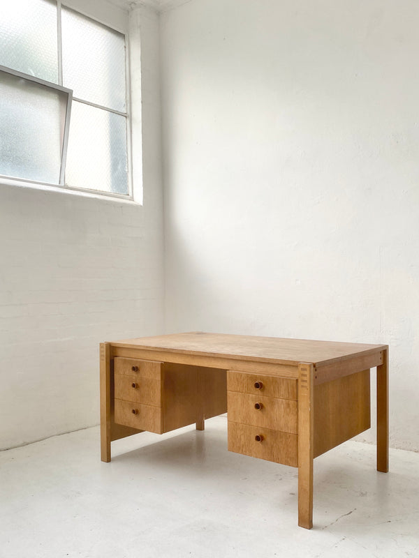 Danish Oak Dropside Desk