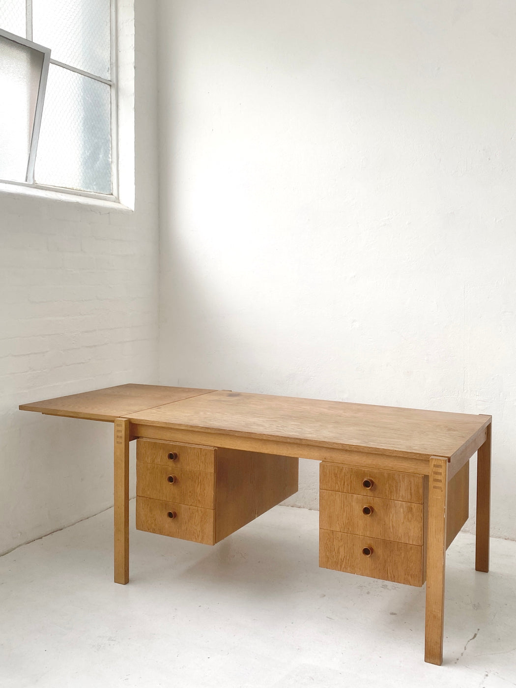 Danish Oak Dropside Desk