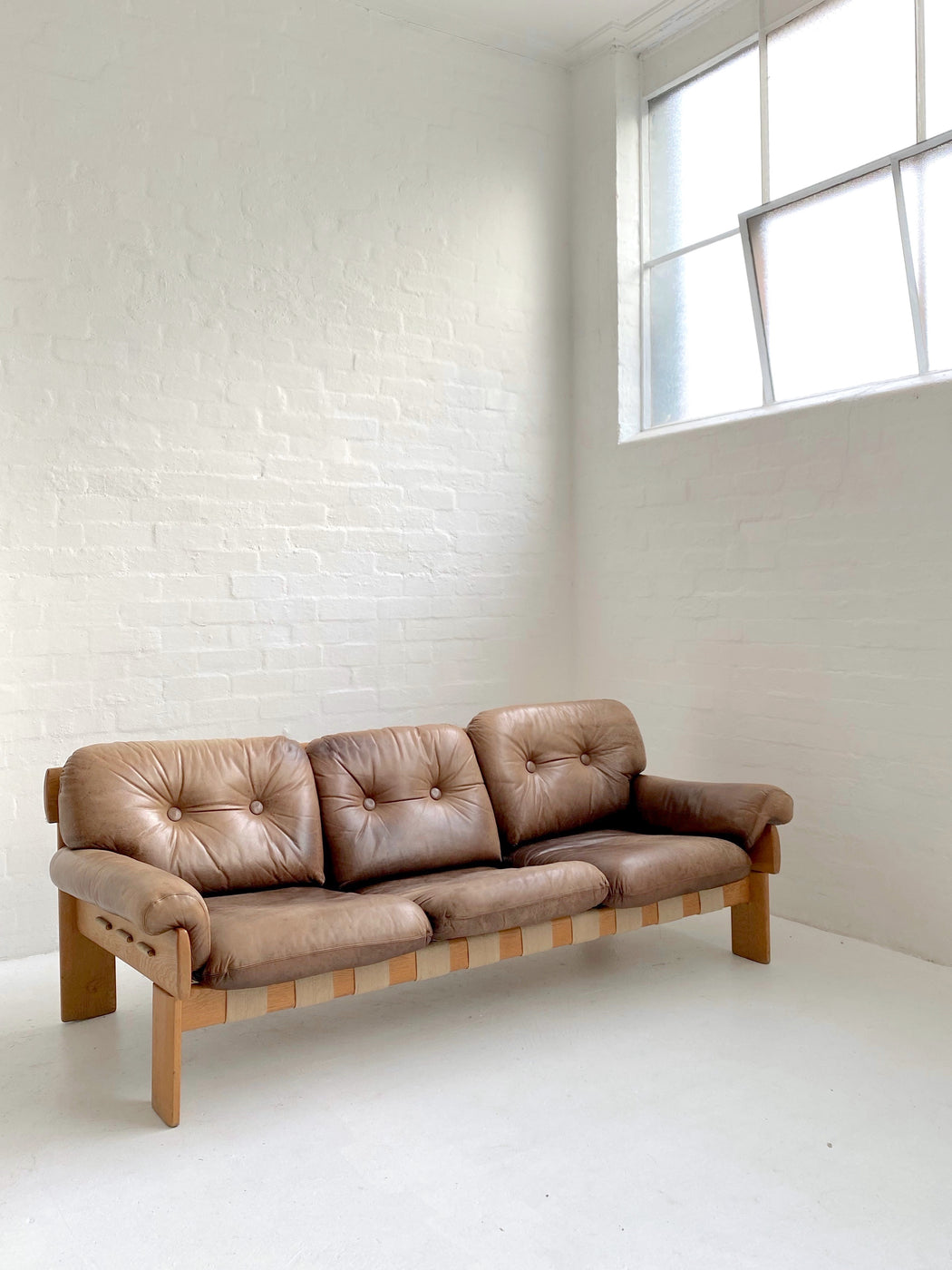 Asko Leather Sofa