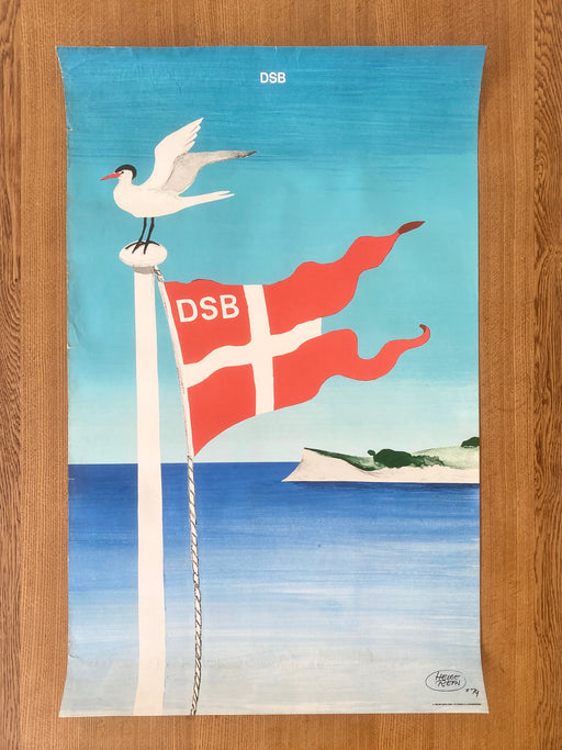Helge Refn 1979 DSB 'Ferry' Poster
