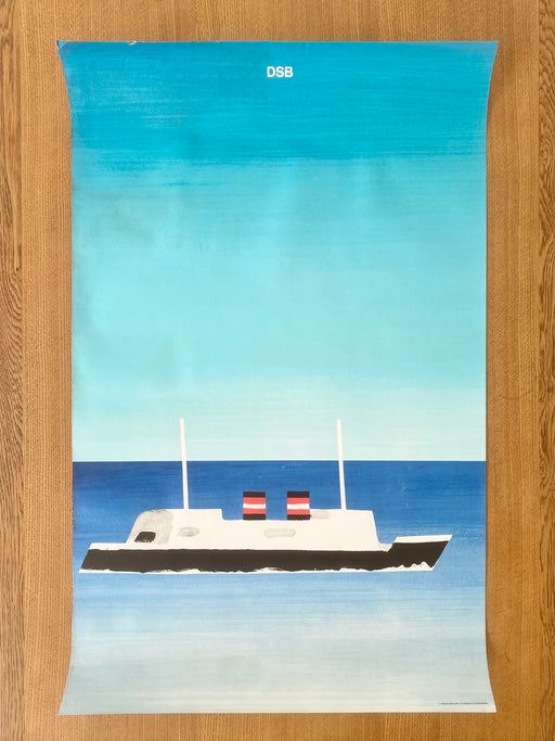 Helge Refn 1979 DSB 'Ferry' Poster