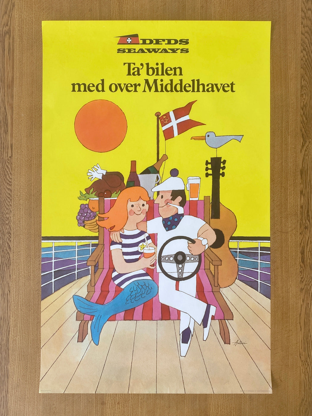 Ib Antoni DFDS Seaways 'Mediterranean' Poster