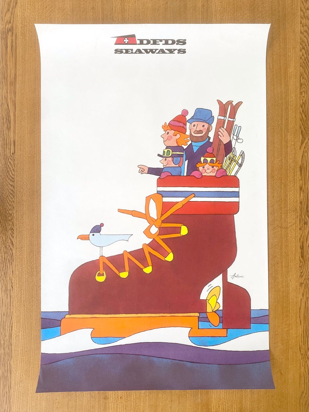 Ib Antoni DFDS Seaways 'Winter Norway' Poster