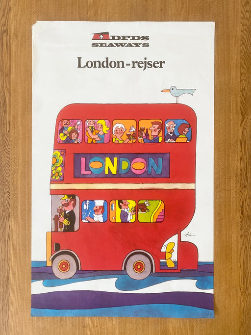 Ib Antoni DFDS Seaways 'London' Poster