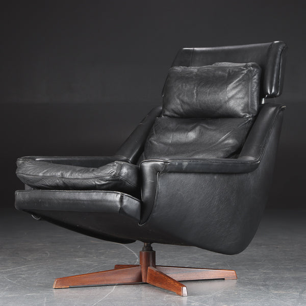 Danish Leather Lounge Chair