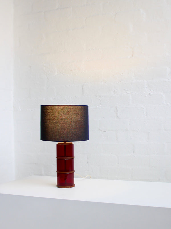 Mid-century Glass Table Lamp