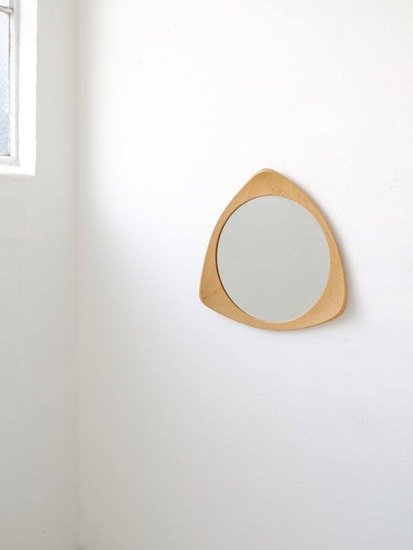 Oak Wall Mirror by Ateljé Glas & Trä