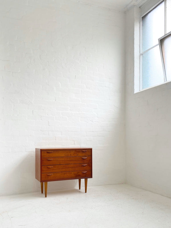 Low Danish Teak Chest of Drawers