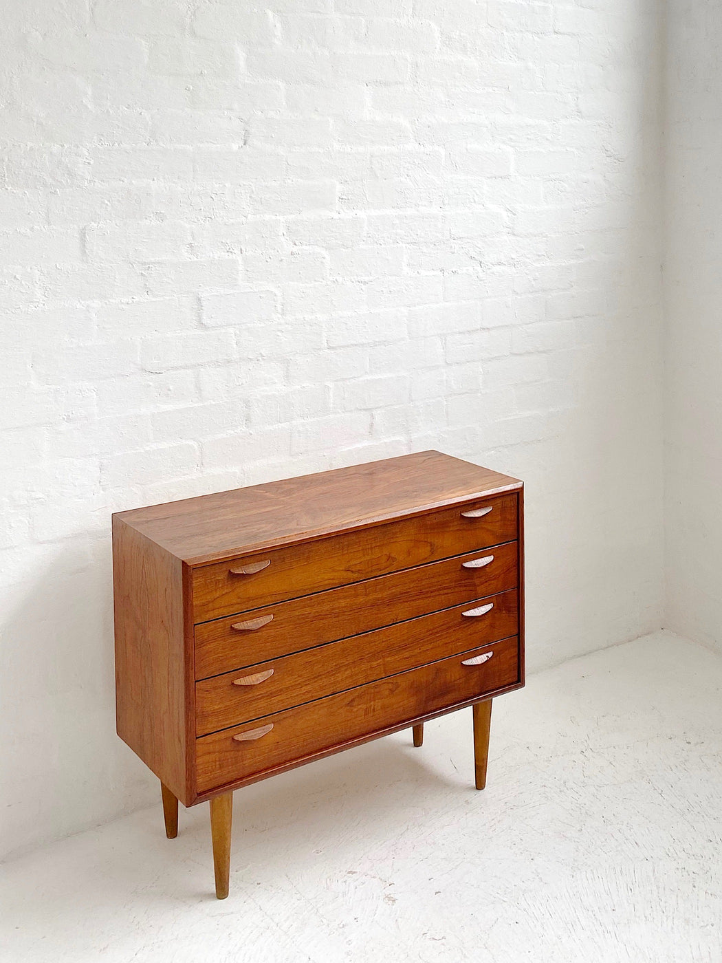 Low Danish Teak Chest of Drawers