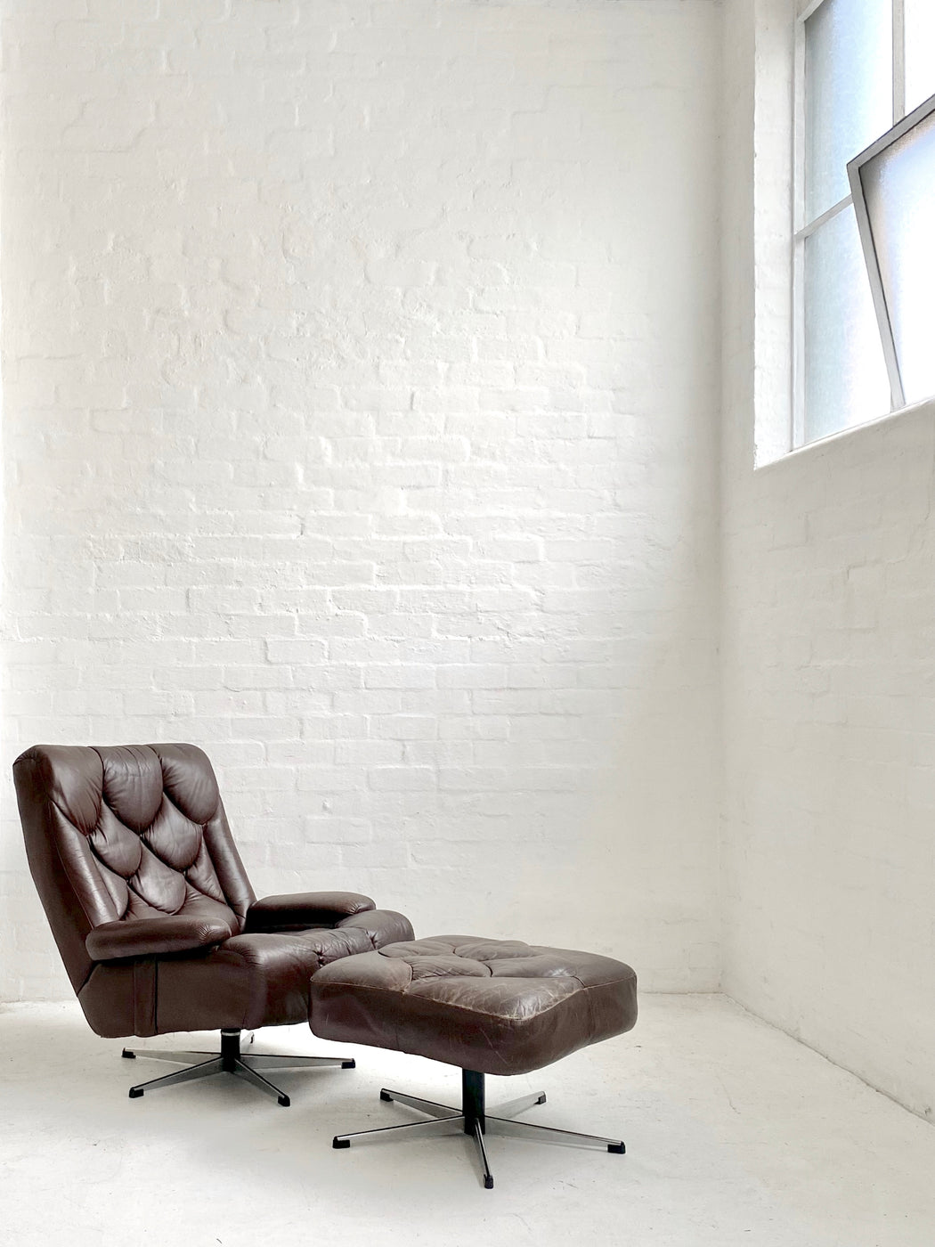 Tetrad 'Nucleus' Chair & Footstool