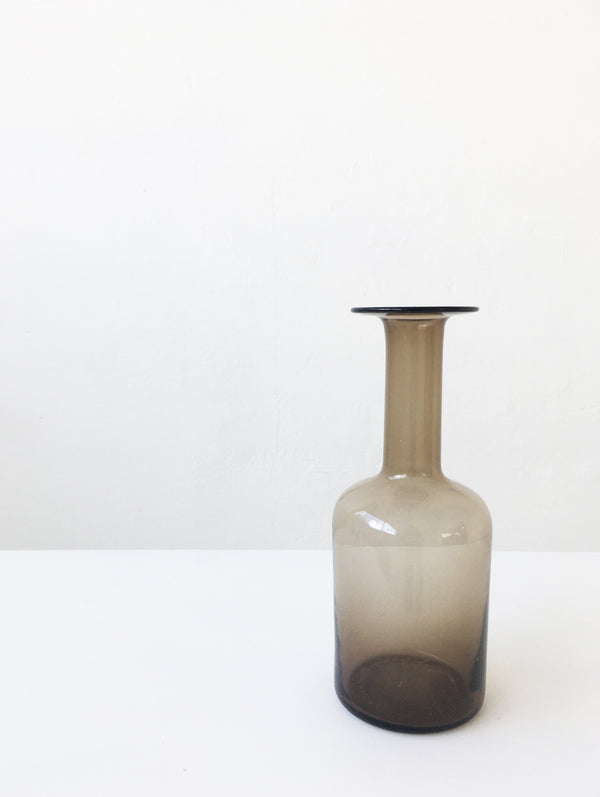 Large Grey Glass 'Gulvvase'