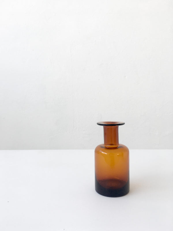 Small Amber Glass 'Gulvvase'