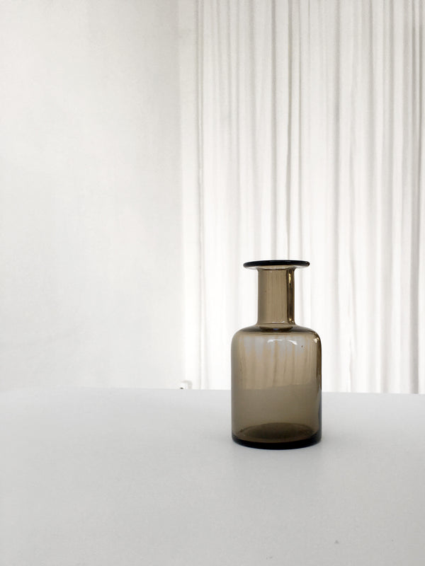 Small Grey Glass 'Gulvvase'