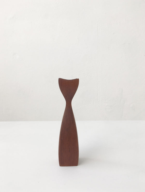 Danish Teak Candle Holder