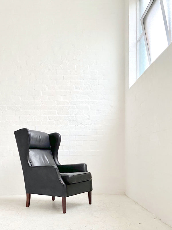 Danish Leather Lounge Chair